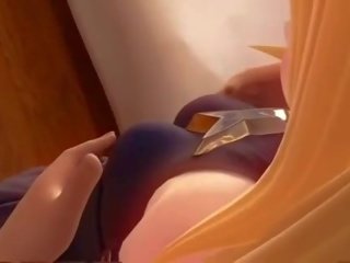 Blonda animat inger având sex film
